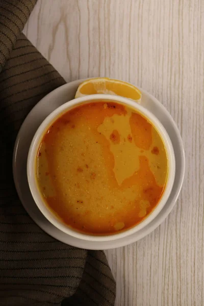 Délicieuse Soupe Soupe Aux Légumes Bol — Photo