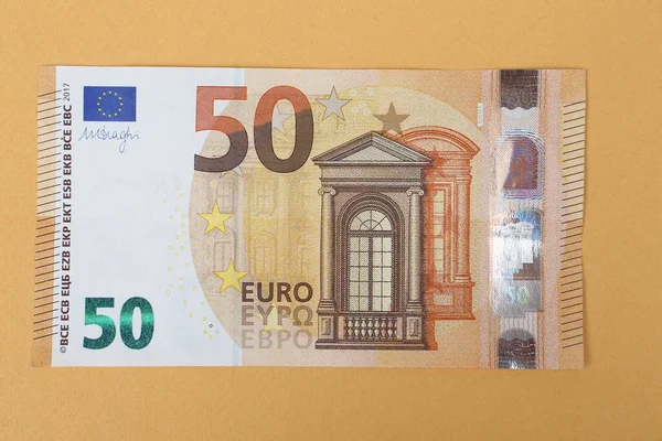 Moneda Europea Dinero Billetes Euros — Foto de Stock