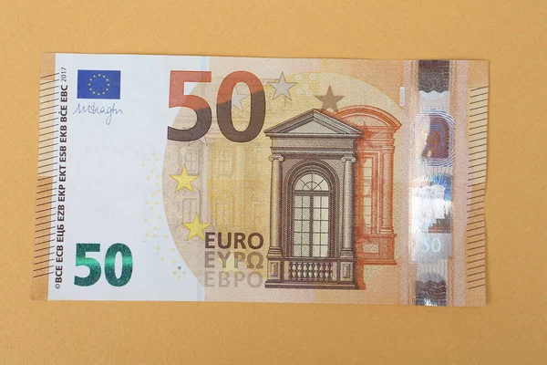 Moneta Europea Banconote Euro — Foto Stock