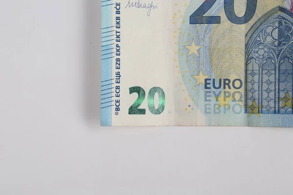 Pieniądze Walucie Europejskiej Banknoty Euro — Zdjęcie stockowe