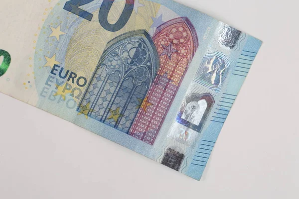 Moneda Europea Dinero Billetes Euros — Foto de Stock