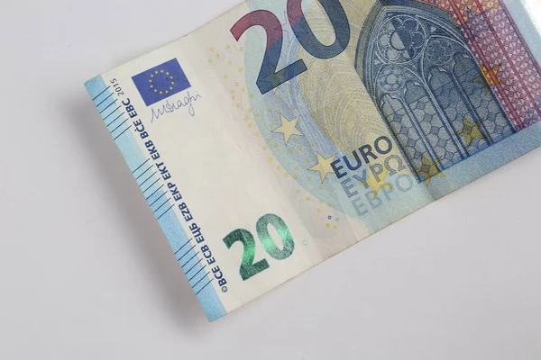 Monnaie Européenne Monnaie Billets Euros — Photo