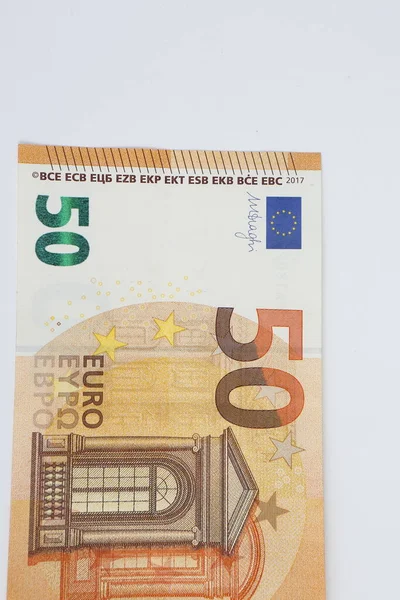 Pieniądze Walucie Europejskiej Banknoty Euro — Zdjęcie stockowe