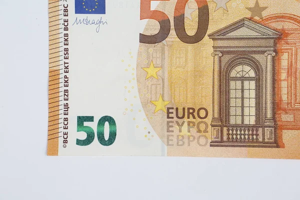 Pieniądze Walucie Europejskiej Banknoty Euro — Zdjęcie stockowe