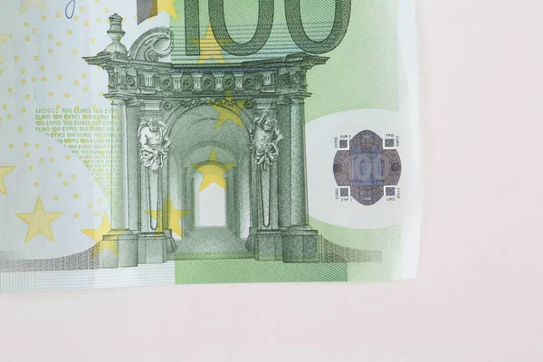 Европейские Валютные Деньги Банкноты Евро — стоковое фото