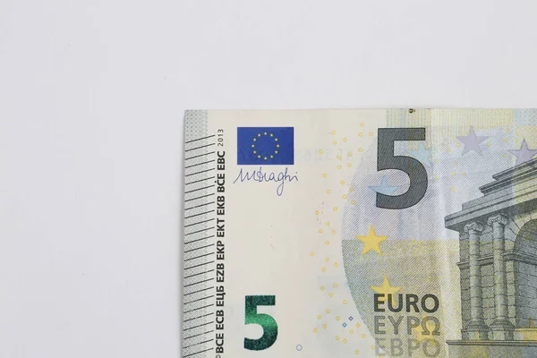 Bani Monedă Europeană Bancnote Euro — Fotografie, imagine de stoc