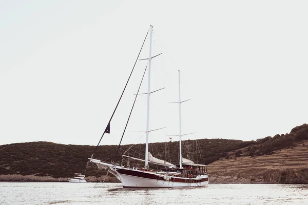 Jacht Motorowy Morzu — Zdjęcie stockowe