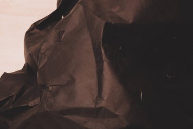 siyah buruşmuş kağıt arkaplan grunge doku arkaplanı