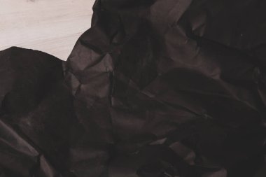 siyah buruşmuş kağıt arkaplan grunge doku arkaplanı