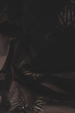 siyah buruşmuş kağıt arkaplan grunge doku arkaplanı