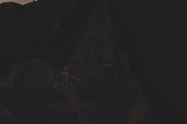 siyah buruşmuş kağıt arkaplan grunge doku arkaplanı