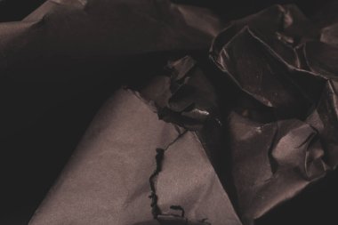 siyah buruşmuş kağıt arkaplan grunge doku arkaplanı