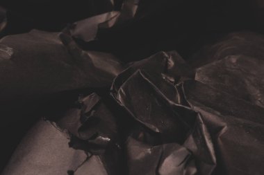 siyah buruşmuş kağıt arkaplan grunge doku arkaplanı