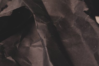 siyah buruşmuş kağıt arkaplan grunge doku arkaplanı