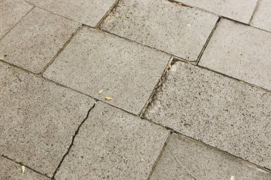 Gri Tuğla Taş Kaldırım dokusu arka planı
