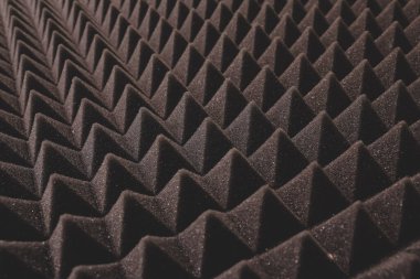 Stüdyo ses akustik köpük arka plan yakın çekim