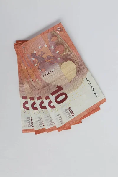 Multi Euro Dolar Bargeld Verschiedene Banknotentypen Der Neuen Generation Bitcoin — Stockfoto