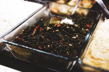 Geleneksel Türk ve Yunan yemek meze masası