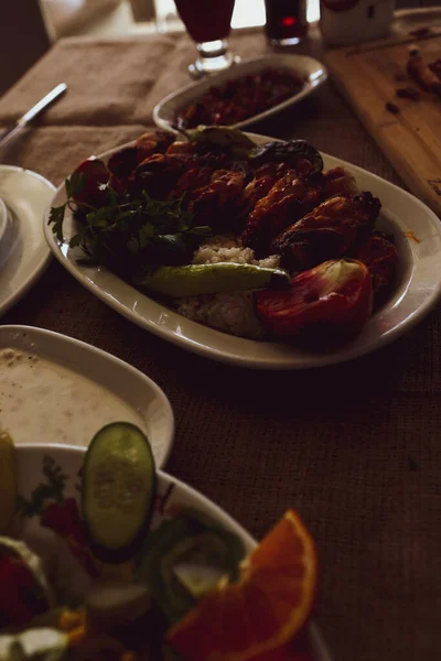 Turco Árabe Tradicional Ramadán Kebab — Foto de Stock