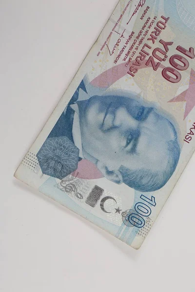 Türk Para Birimi Türk Lireti Banknotları — Stok fotoğraf