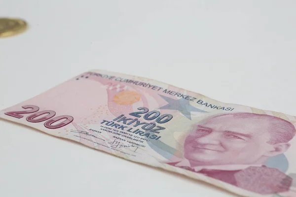 Türk Para Birimi Türk Lireti Banknotları — Stok fotoğraf