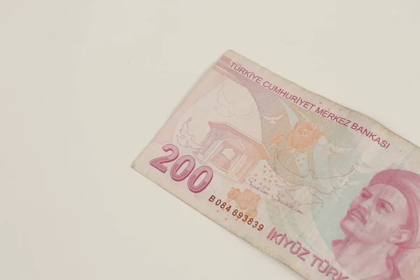 Turecká Měna Turecké Liry Bankovky — Stock fotografie