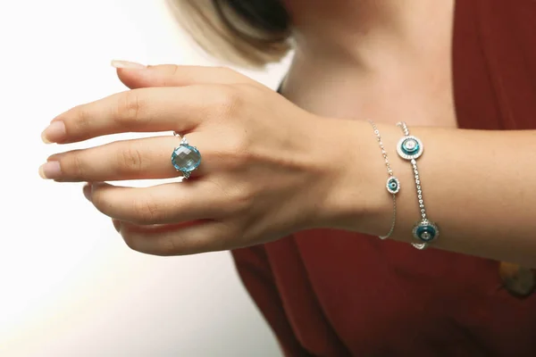 Diamanten Sieraden Luxe Fashion Sieraden — Stockfoto