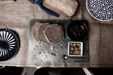 Lezzetli doğal estetik fırınlanmış ekmek