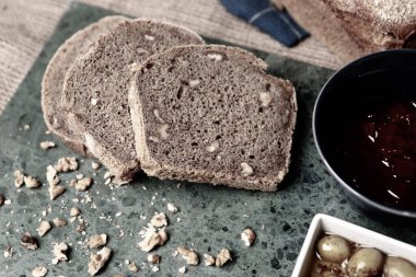 Lezzetli doğal estetik fırınlanmış ekmek