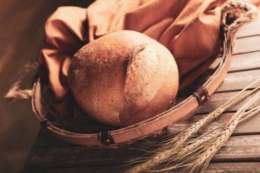 Lezzetli doğal estetik fırınlanmış ekmek