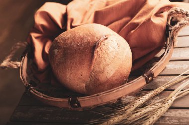 Lezzetli doğal estetik fırınlanmış ekmek