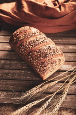 Lezzetli doğal estetik fırınlanmış ekmek