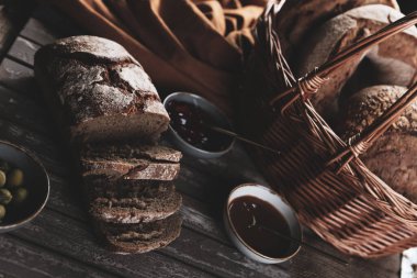 Lezzetli doğal estetik fırınlanmış ekmek