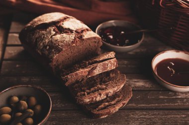 Lezzetli doğal estetik fırınlanmış ekmek