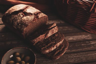 Lezzetli doğal estetik fırınlanmış ekmek