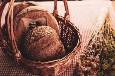 Lezzetli doğal estetik fırınlanmış ekmek