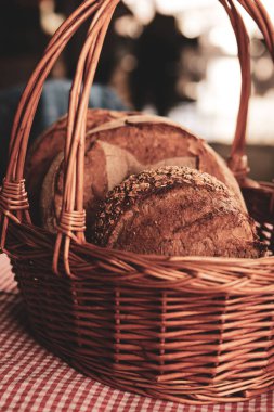 Lezzetli doğal estetik fırınlanmış ekmek