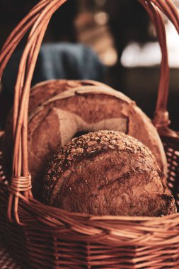 Lezzetli doğal estetik fırınlanmış ekmek