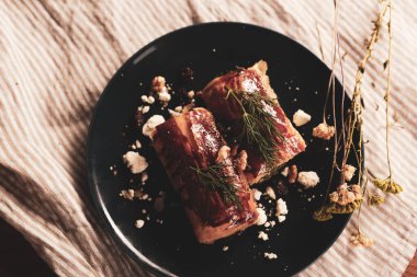 Lezzetli doğal estetik fırınlanmış ekmek