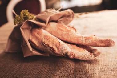 Lezzetli doğal estetik fırınlanmış ekmek