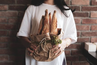Lezzetli doğal estetik fırınlanmış ekmek