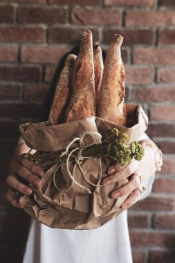 Lezzetli doğal estetik fırınlanmış ekmek