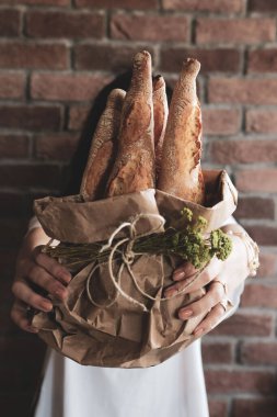 Lezzetli doğal estetik fırınlanmış ekmek