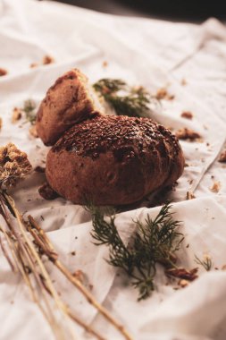 Lezzetli doğal estetik fırınlanmış ekmek