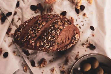 Lezzetli doğal estetik fırınlanmış ekmek