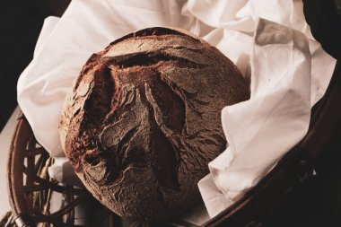 Lezzetli doğal estetik fırınlanmış ekmek