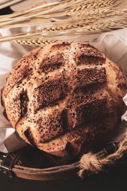 Lezzetli doğal estetik fırınlanmış ekmek