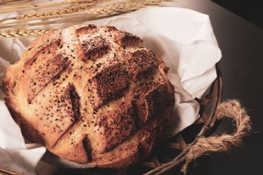 Lezzetli doğal estetik fırınlanmış ekmek