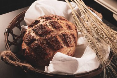 Lezzetli doğal estetik fırınlanmış ekmek