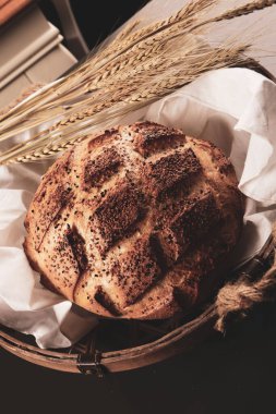 Lezzetli doğal estetik fırınlanmış ekmek